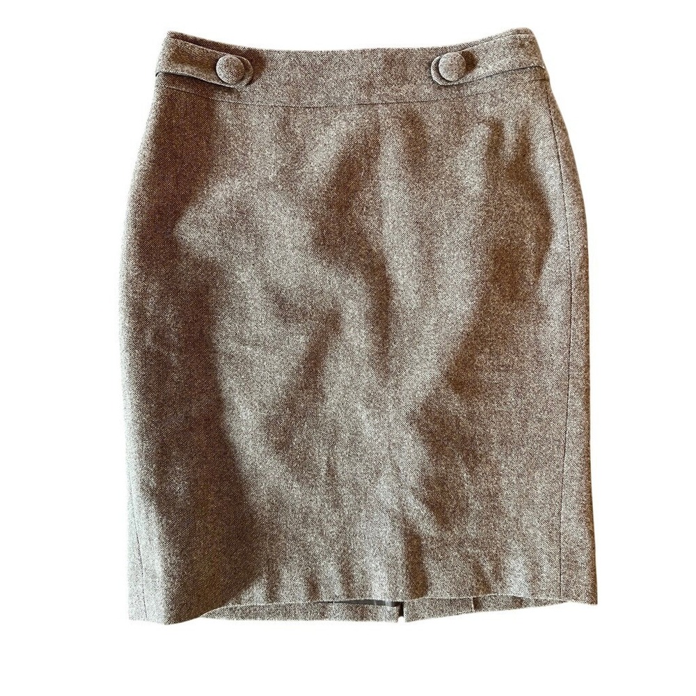 Vintage‎ Pencil Skirt Ann Taylor 4 Taupe Tweed Quiet Luxury Office Core Classic